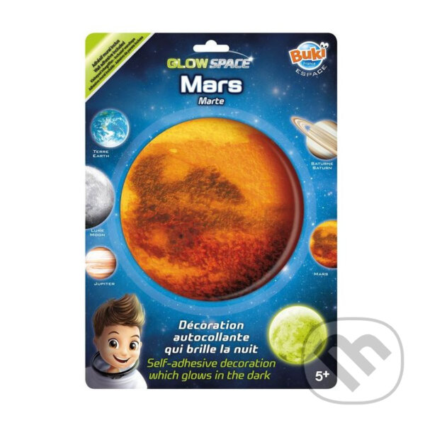 Mars nálepka svietiaca v tme (Buki). Buki, 2019 Mars nálepka svietiaca v tme (Buki). Buki, 2019