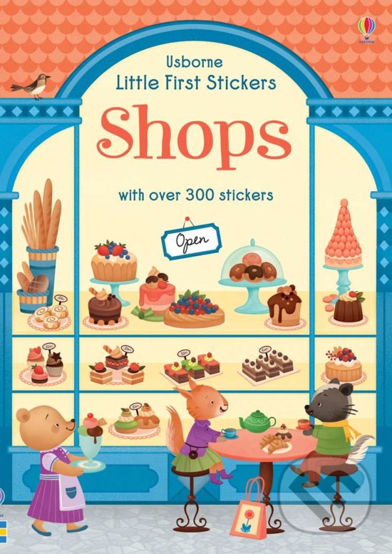 Kniha: Liitle First Stickers Shop (Abigail Wheatley). Usborne, 2019 Kniha: Liitle First Stickers Shop (Abigail Wheatley). Usborne, 2019