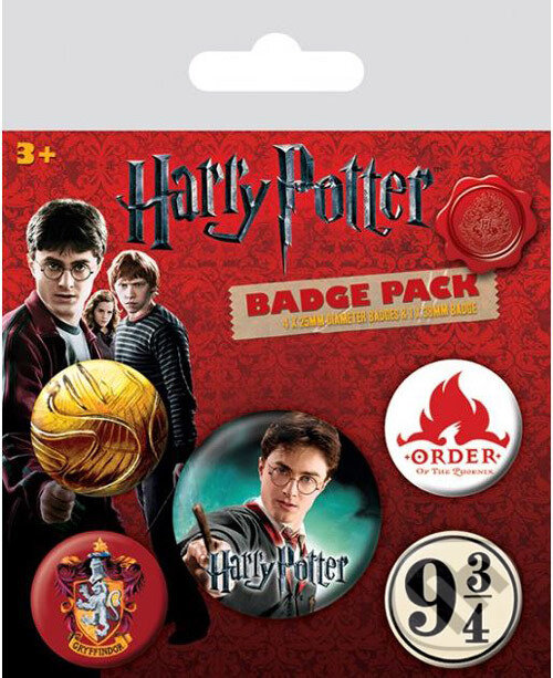 Placky Harry Potter: Gryffindor set 5 kusov (Harry Potter). Harry Potter, 2019 Placky Harry Potter: Gryffindor set 5 kusov (Harry Potter). Harry Potter, 2019