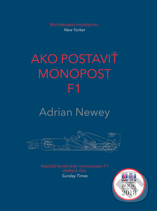 Kniha: Ako postaviť monopost F1 (Adrian Newey). Timy Partners, 2019 Kniha: Ako postaviť monopost F1 (Adrian Newey). Timy Partners, 2019