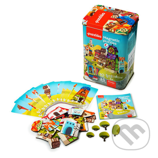 Společenská hra: Puzzlika: Magnetické domečky (Magic Baby s.r.o.). Magic Baby s.r.o., 2019 Společenská hra: Puzzlika: Magnetické domečky (Magic Baby s.r.o.). Magic Baby s.r.o., 2019