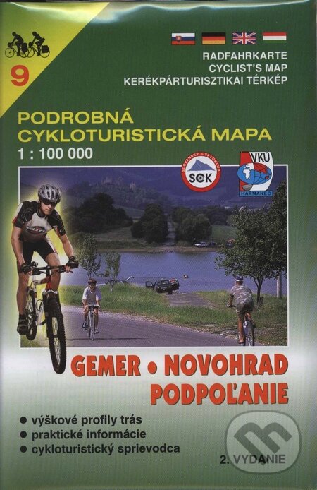 Gemer, Novohrad, Podpoľanie - cykloturistická mapa č. 9 (Autorský kolektiv). VKÚ Harmanec, 2001 Gemer, Novohrad, Podpoľanie - cykloturistická mapa č. 9 (Autorský kolektiv). VKÚ Harmanec, 2001