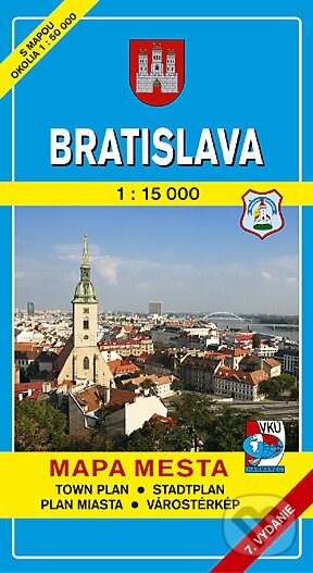 Bratislava 1:15 000 (Autorský kolektiv). VKÚ Harmanec, 2013 Bratislava 1:15 000 (Autorský kolektiv). VKÚ Harmanec, 2013