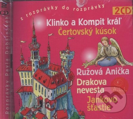 Audiokniha: Klinko a Kompit kráľ, Ružová Anička (2 CD) (Christo Cap a Ľuba Vančíková). A.L.I., 2004 Audiokniha: Klinko a Kompit kráľ, Ružová Anička (2 CD) (Christo Cap a Ľuba Vančíková). A.L.I., 2004