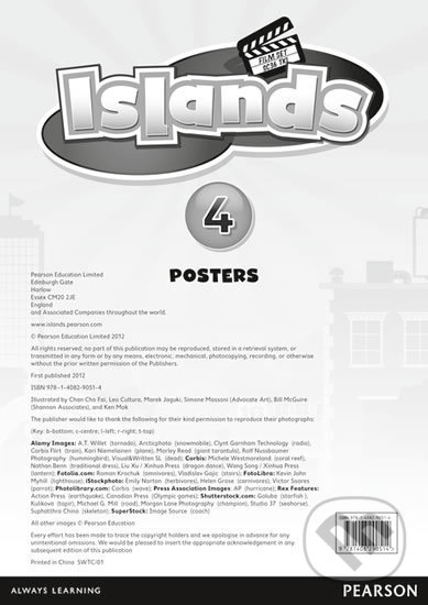 Kniha: Islands 4 - Posters for Pack (Pearson). Pearson, 2012 Kniha: Islands 4 - Posters for Pack (Pearson). Pearson, 2012