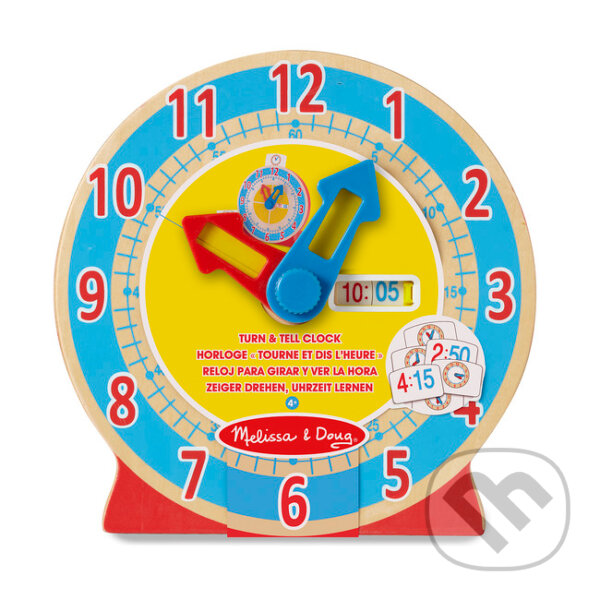 Společenská hra: Hodiny - Otoč a povedz (Melissa and Doug). Melissa and Doug, 2019 Společenská hra: Hodiny - Otoč a povedz (Melissa and Doug). Melissa and Doug, 2019