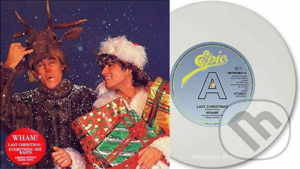 Hudební CD: Wham! - Last Christmas LP (Hudobné albumy). Hudobné albumy, 2019 Hudební CD: Wham! - Last Christmas LP (Hudobné albumy). Hudobné albumy, 2019
