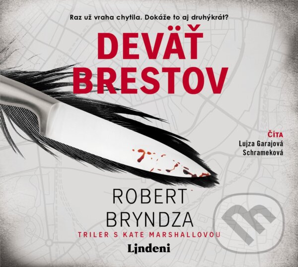 Audiokniha: Deväť brestov (Robert Bryndza). Lindeni, 2020 Audiokniha: Deväť brestov (Robert Bryndza). Lindeni, 2020