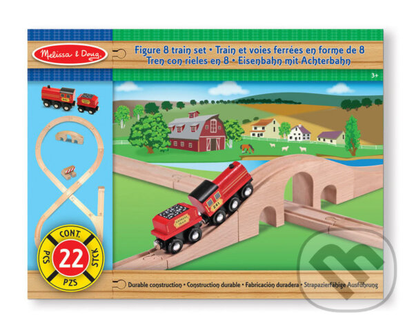 Společenská hra: Vláčik s koľajami v tvare čísla osem (Melissa and Doug). Melissa and Doug, 2019 Společenská hra: Vláčik s koľajami v tvare čísla osem (Melissa and Doug). Melissa and Doug, 2019
