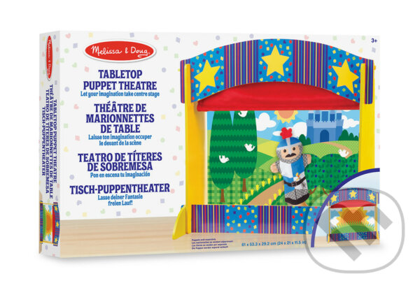 Společenská hra: Stolové bábkové divadlo (Melissa and Doug). Melissa and Doug, 2019 Společenská hra: Stolové bábkové divadlo (Melissa and Doug). Melissa and Doug, 2019