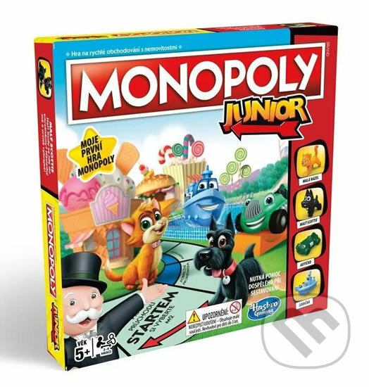 Společenská hra: Monopoly Junior (Hasbro). Hasbro, 2019 Společenská hra: Monopoly Junior (Hasbro). Hasbro, 2019