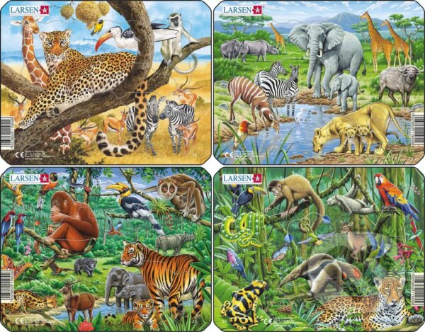 Puzzle: Exotické zvieratá (Z8) (Larsen). Larsen Puzzle: Exotické zvieratá (Z8) (Larsen). Larsen