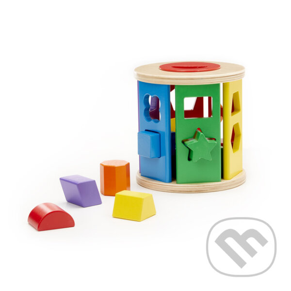 Společenská hra: Triedič tvarov "Priraď a pretoč" (Melissa and Doug). Melissa and Doug, 2019 Společenská hra: Triedič tvarov "Priraď a pretoč" (Melissa and Doug). Melissa and Doug, 2019