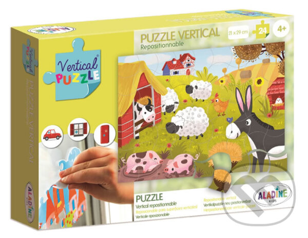 Puzzle: Vertikální okenní puzzle - Farma (Aladine). Aladine, 2019 Puzzle: Vertikální okenní puzzle - Farma (Aladine). Aladine, 2019