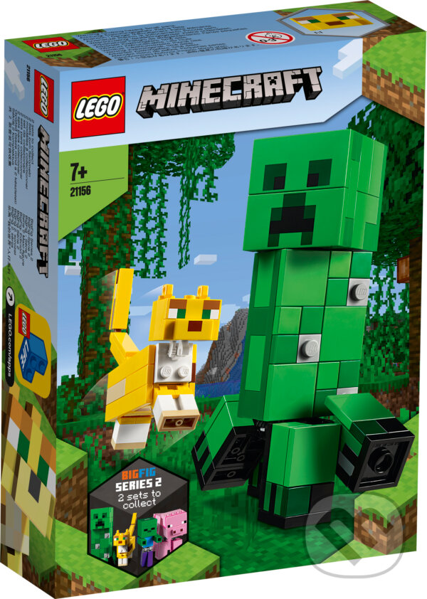 Spoločenská hra: LEGO Minecraft 21156 Veľká figúrka: Creeper™ a Ocelot (LEGO). LEGO, 2019 Spoločenská hra: LEGO Minecraft 21156 Veľká figúrka: Creeper™ a Ocelot (LEGO). LEGO, 2019
