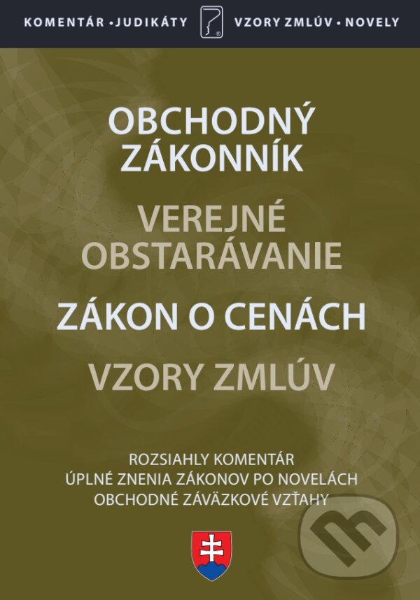 Kniha: Obchodný zákonník s komentárom (Poradca s.r.o.). Poradca s.r.o., 2020 Kniha: Obchodný zákonník s komentárom (Poradca s.r.o.). Poradca s.r.o., 2020