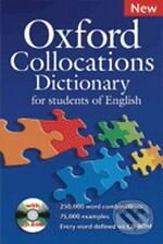 Kniha: Oxford Collocations Dictionary for Students of English with CD-ROM (Oxford University Press). Oxford University Press, 2009 Kniha: Oxford Collocations Dictionary for Students of English with CD-ROM (Oxford University Press). Oxford University Press, 2009