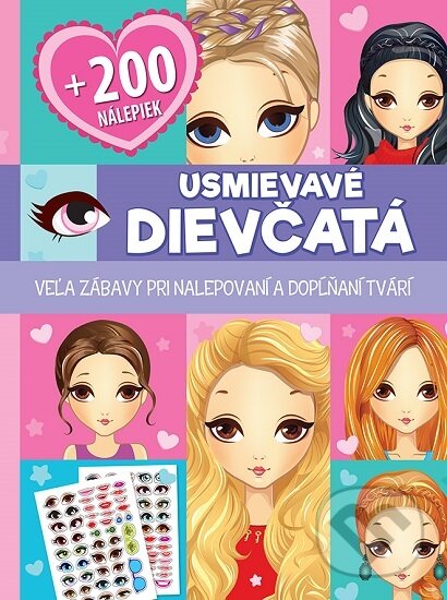 Kniha: Usmievavé dievčatá + 200 nálepiek (Foni book). Foni book, 2019 Kniha: Usmievavé dievčatá + 200 nálepiek (Foni book). Foni book, 2019