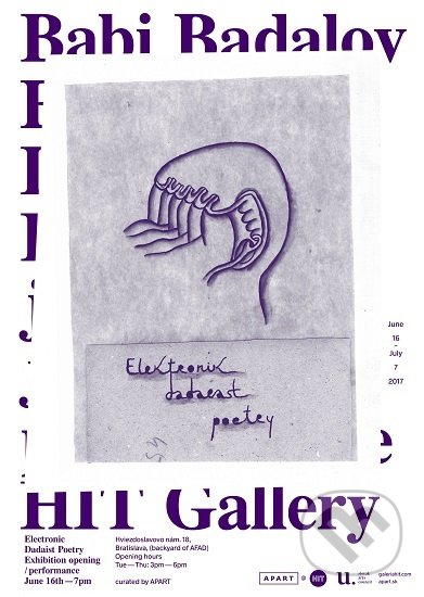Kniha: Elektronik Dadaest Poetry (Babi Badalov). Apart, Display, Kapitál, 2017 Kniha: Elektronik Dadaest Poetry (Babi Badalov). Apart, Display, Kapitál, 2017