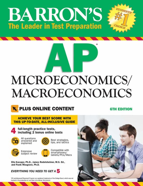 Kniha: Barron's AP Microeconomics/Macroeconomics (Frank Musgrave a kolektiv). Barrons Educational Series, 2018 Kniha: Barron's AP Microeconomics/Macroeconomics (Frank Musgrave a kolektiv). Barrons Educational Series, 2018
