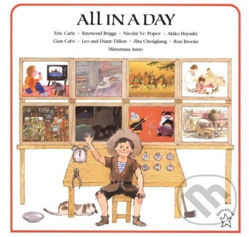 Kniha: All in a Day (Mitsumasa Anno). Puffin Books, 2013 Kniha: All in a Day (Mitsumasa Anno). Puffin Books, 2013