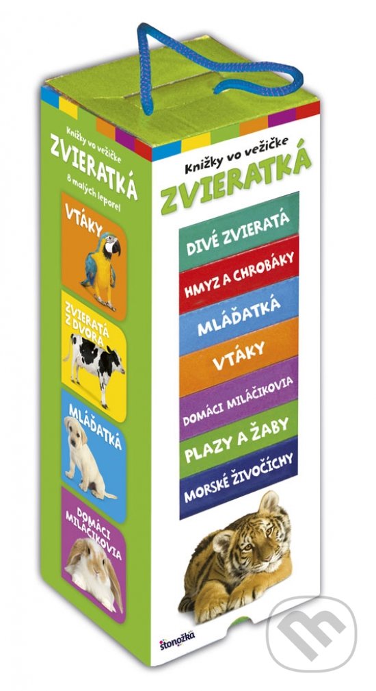Kniha: Knižky vo vežičke: Zvieratká (Autorský kolektív). Stonožka, 2020 Kniha: Knižky vo vežičke: Zvieratká (Autorský kolektív). Stonožka, 2020