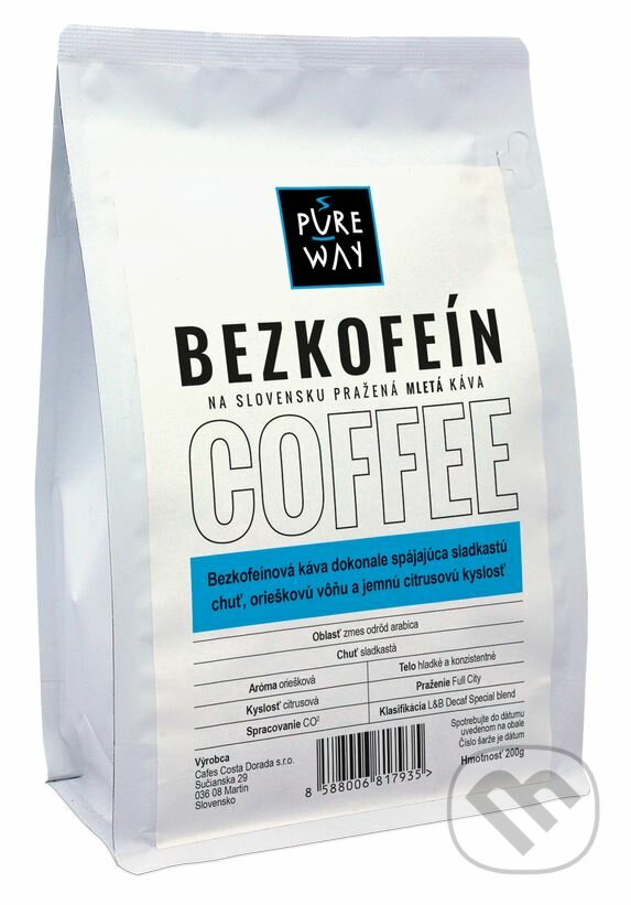 Kávy a čaje: Bezkofeín (Pure Way). Pure Way, 2020 Kávy a čaje: Bezkofeín (Pure Way). Pure Way, 2020