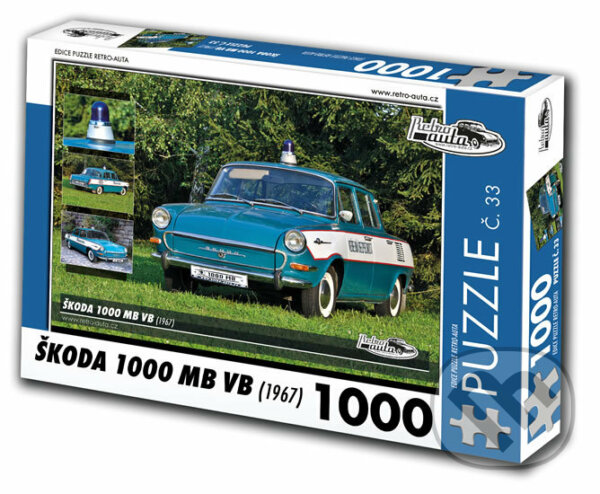 Puzzle: ŠKODA 1000 MB VB (1967) (KB Barko). KB Barko, 2020 Puzzle: ŠKODA 1000 MB VB (1967) (KB Barko). KB Barko, 2020
