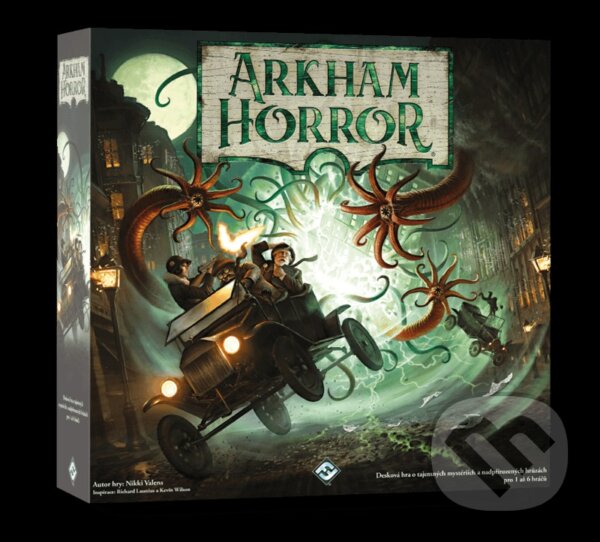 Společenská hra: Arkham Horror 3. edice (CZ) (Kevin Wilson a Richard Launius). ADC BF, 2019 Společenská hra: Arkham Horror 3. edice (CZ) (Kevin Wilson a Richard Launius). ADC BF, 2019