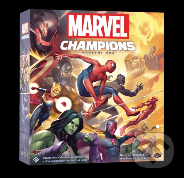 Spoločenská hra: Marvel Champions: karetní hra (Caleb Grace, Michael Boggs a Nate French). ADC BF, 2019 Spoločenská hra: Marvel Champions: karetní hra (Caleb Grace, Michael Boggs a Nate French). ADC BF, 2019