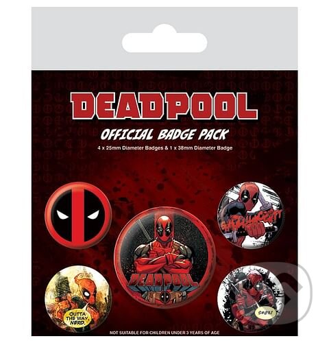 Sada odznakov Deadpool - Outta the Way (Fantasy). Fantasy Sada odznakov Deadpool - Outta the Way (Fantasy). Fantasy