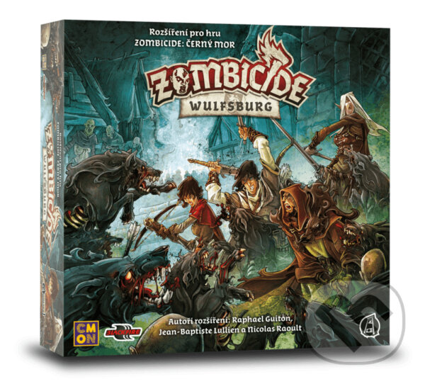 Společenská hra: Zombicide: Černý mor - Wulfsburg (Raphaël Guiton, Jean-Baptiste Lullien a Nicolas Rao). ADC BF, 2020 Společenská hra: Zombicide: Černý mor - Wulfsburg (Raphaël Guiton, Jean-Baptiste Lullien a Nicolas Rao). ADC BF, 2020