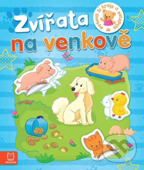 Kniha: Zvířata na venkově - Mrňous si hraje a nalepuje (Agnieszka Bator a Piotr Brydak). Aksjomat, 2020 Kniha: Zvířata na venkově - Mrňous si hraje a nalepuje (Agnieszka Bator a Piotr Brydak). Aksjomat, 2020