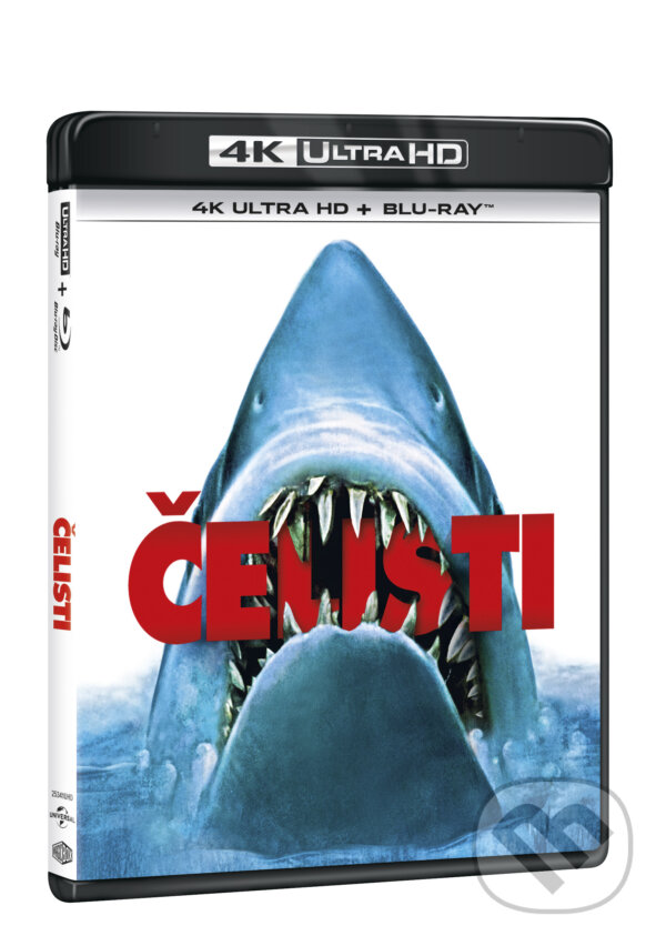 Film: Čelisti Ultra HD Blu-ray (Steven Spielberg) (UltraHDBlu-ray). Universal Music, 2020 Film: Čelisti Ultra HD Blu-ray (Steven Spielberg) (UltraHDBlu-ray). Universal Music, 2020