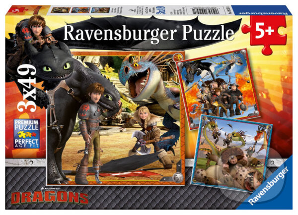Puzzle: Jak vycvičit draka (Ravensburger). Ravensburger, 2020 Puzzle: Jak vycvičit draka (Ravensburger). Ravensburger, 2020
