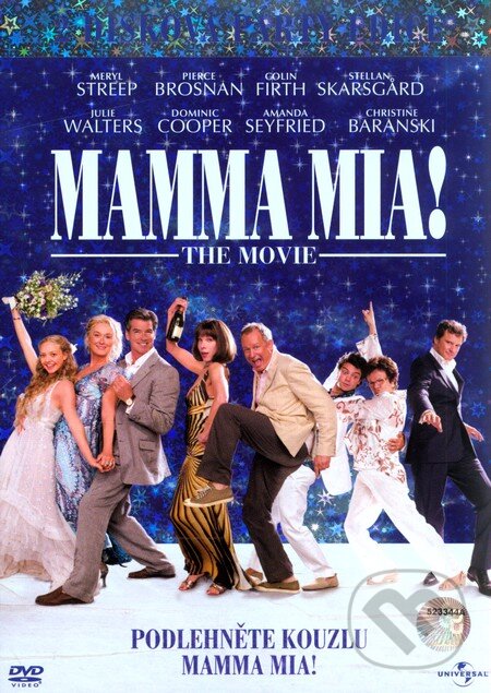Film: Mamma Mia! 2 Disková Párty edícia (Phyllida Lloyd a Phillida Lloyd) (DVD). Bonton Film, 2008 Film: Mamma Mia! 2 Disková Párty edícia (Phyllida Lloyd a Phillida Lloyd) (DVD). Bonton Film, 2008