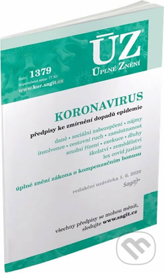 Kniha: Úplné Znění - 1379 Koronavirus (Sagit). Sagit, 2020 Kniha: Úplné Znění - 1379 Koronavirus (Sagit). Sagit, 2020