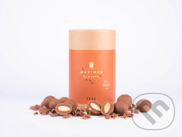 Lyra maximum almonds: Mandle v nugáte v karamelovej čokoláde, Lyra, 2020