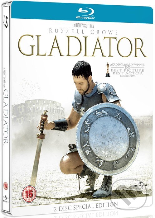 Film: Gladiátor (2 Blu-ray) (Ridley Scott) (Blu-ray). Bonton Film, 2000 Film: Gladiátor (2 Blu-ray) (Ridley Scott) (Blu-ray). Bonton Film, 2000