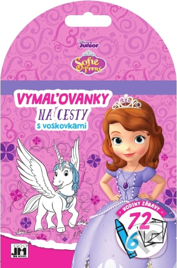 Kniha: Vymaľovanky na cesty: Sofia Prvá (Jiří Models). Jiří Models, 2020 Kniha: Vymaľovanky na cesty: Sofia Prvá (Jiří Models). Jiří Models, 2020