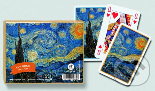 Společenská hra: Kanasta - Van Gogh, Hvězdná noc (Piatnik). Piatnik, 2020 Společenská hra: Kanasta - Van Gogh, Hvězdná noc (Piatnik). Piatnik, 2020
