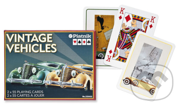 Společenská hra: Kanasta - Vintage Vehicles (Piatnik). Piatnik, 2020 Společenská hra: Kanasta - Vintage Vehicles (Piatnik). Piatnik, 2020