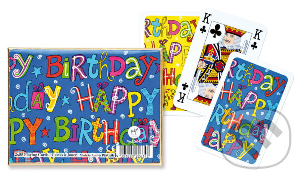 Společenská hra: Kanasta - Happy Birthday (Piatnik). Piatnik, 2020 Společenská hra: Kanasta - Happy Birthday (Piatnik). Piatnik, 2020