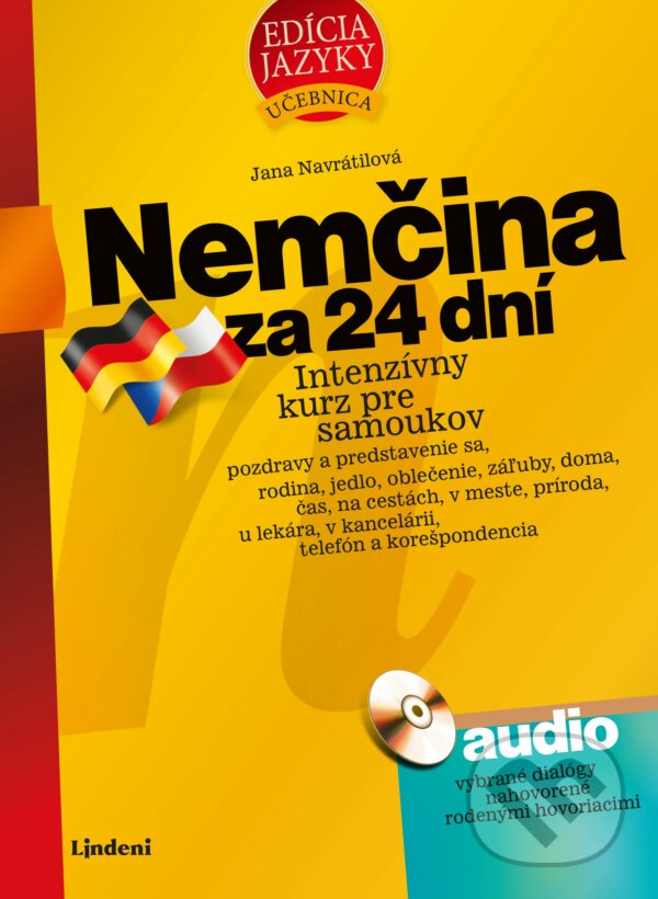 Kniha: Nemčina za 24 dní (Jana Navrátilová). Lindeni, 2020 Kniha: Nemčina za 24 dní (Jana Navrátilová). Lindeni, 2020
