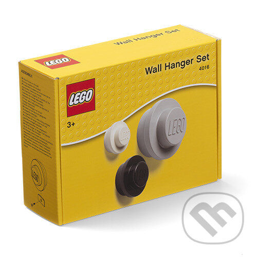 Spoločenská hra: LEGO věšák na zeď, 3 ks - bílá, černá, šedá (LEGO). LEGO, 2020 Spoločenská hra: LEGO věšák na zeď, 3 ks - bílá, černá, šedá (LEGO). LEGO, 2020