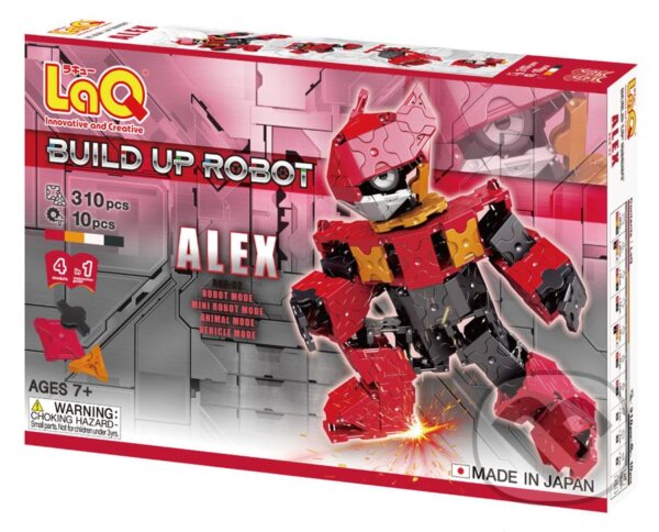 Společenská hra: LaQ stavebnica Build Up Robot ALEX (LaQ). LaQ, 2020 Společenská hra: LaQ stavebnica Build Up Robot ALEX (LaQ). LaQ, 2020