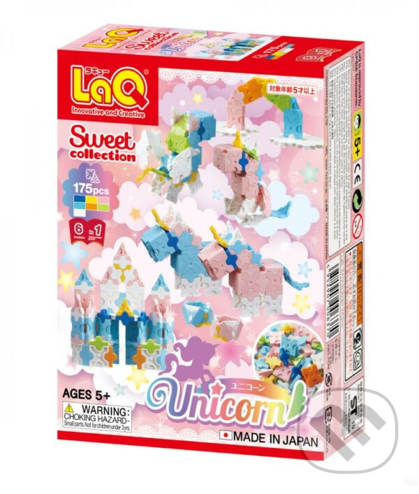 Společenská hra: LaQ stavebnice Sweet Collection Unicorn (LaQ). LaQ, 2020 Společenská hra: LaQ stavebnice Sweet Collection Unicorn (LaQ). LaQ, 2020