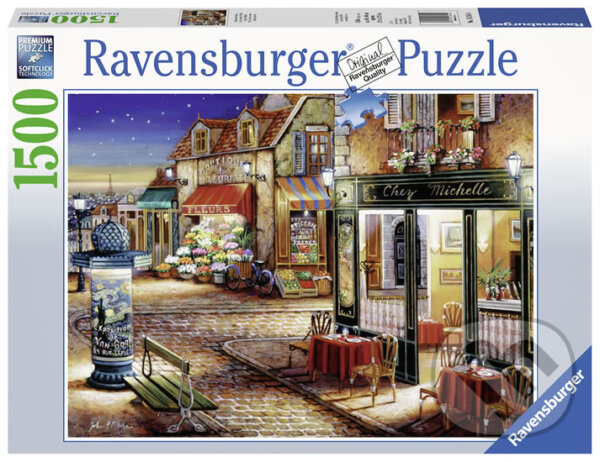 Puzzle: Tajemný koutek v Paříži (Ravensburger). Ravensburger, 2020 Puzzle: Tajemný koutek v Paříži (Ravensburger). Ravensburger, 2020
