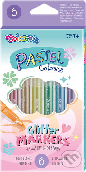 Pastel - popisovače se třpytkami 6 barev (Colorino). Colorino, 2020 Pastel - popisovače se třpytkami 6 barev (Colorino). Colorino, 2020