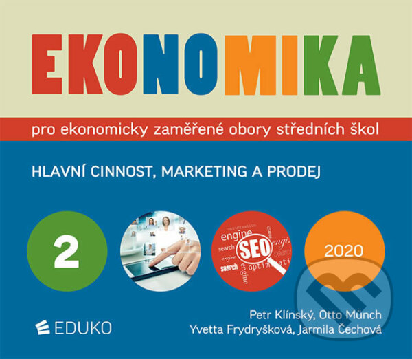 Kniha: Ekonomika 2 pro ekonomicky zaměřené obory SŠ (Jarmila Čechová, Otto Münch, Petr Klínský a Yvetta Frydryšková). Eduko, 2020 Kniha: Ekonomika 2 pro ekonomicky zaměřené obory SŠ (Jarmila Čechová, Otto Münch, Petr Klínský a Yvetta Frydryšková). Eduko, 2020